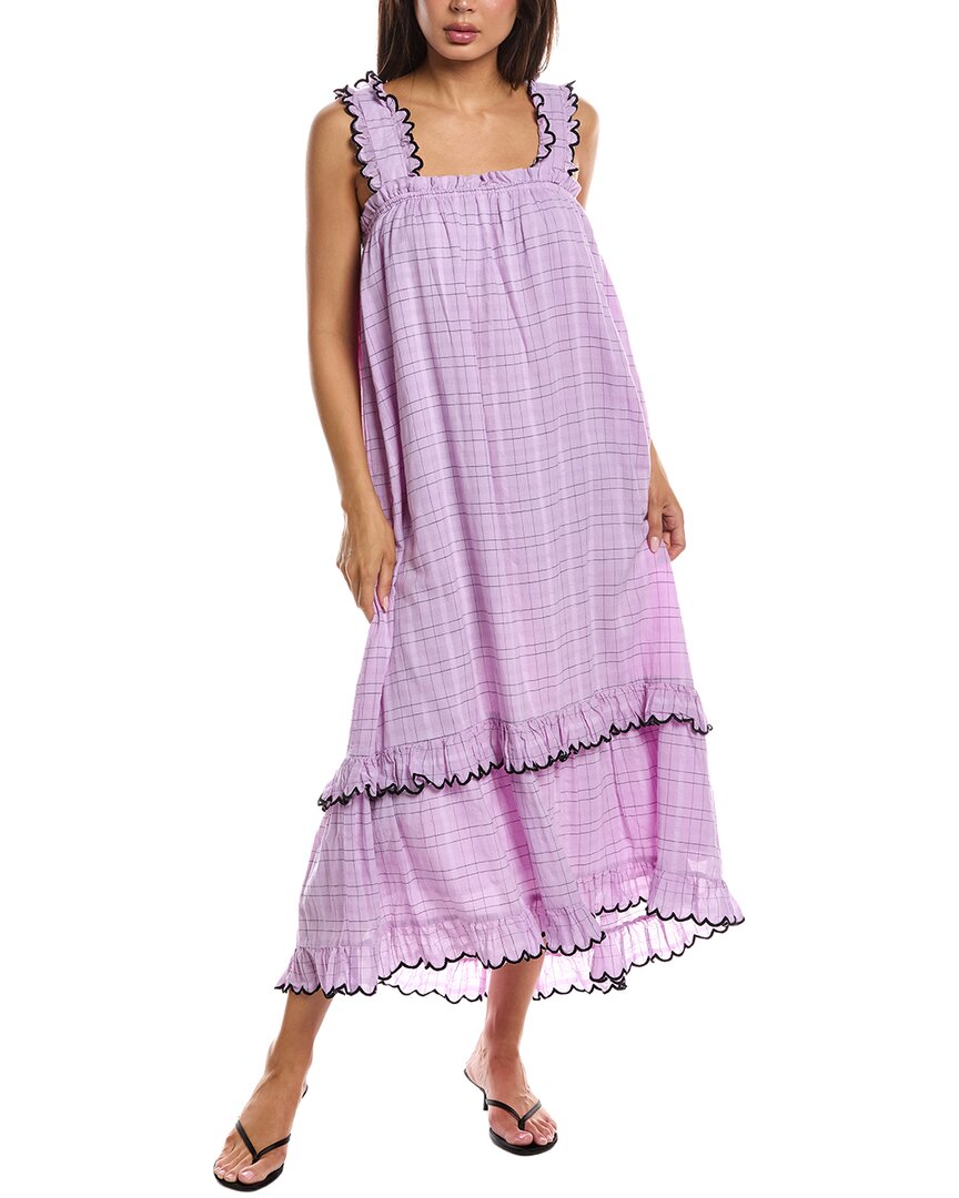 Frnch Nataly Midi Dress In Purple