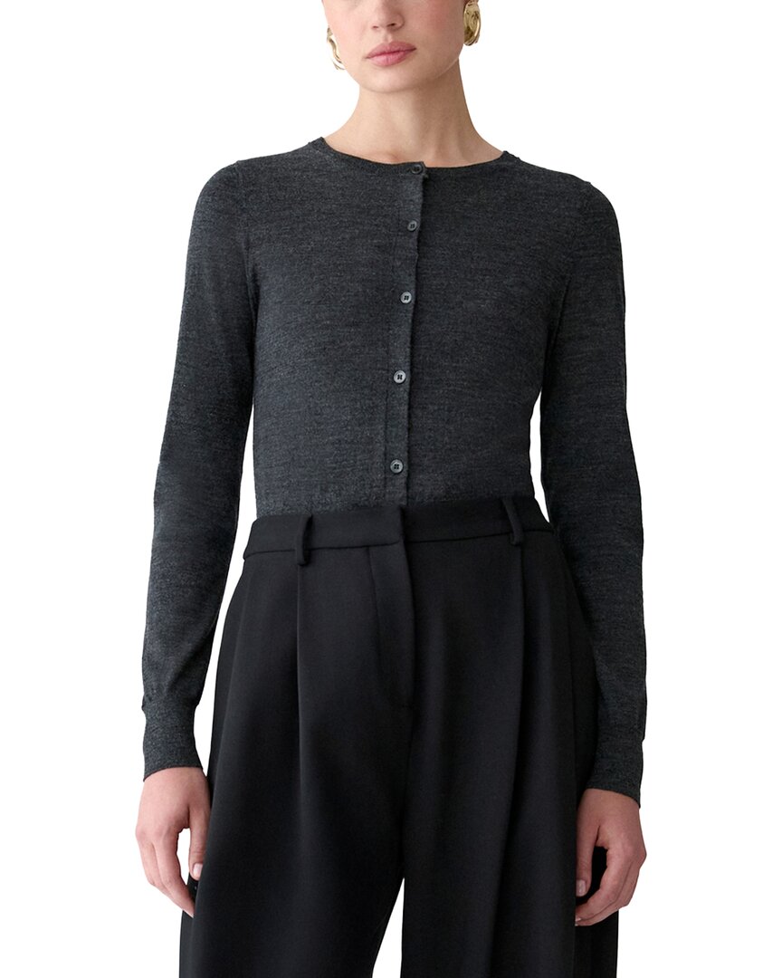 Carolina Herrera Knit Top In 68-charg_charcoal Grey