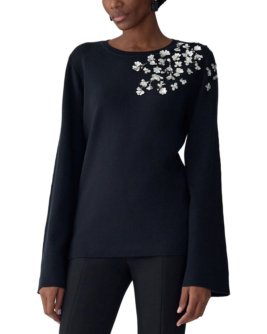 Carolina Herrera Knit Top In 1-black_black