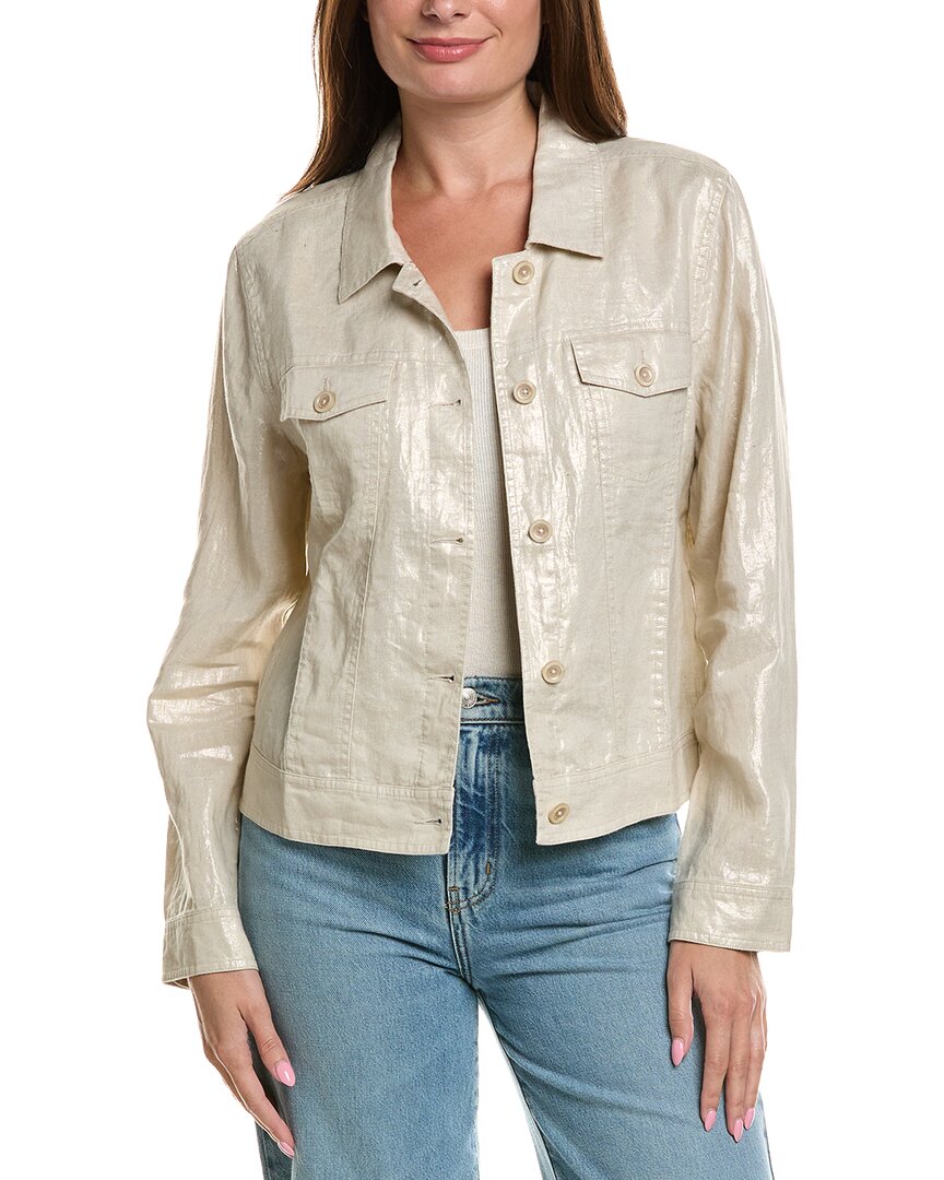 Tommy Bahama Two Palms Shimmer Linen Jacket In Neutral