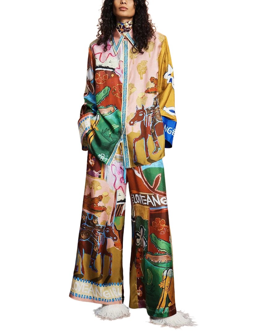 Amina Glam Shirt & Pant Set In Multicolor