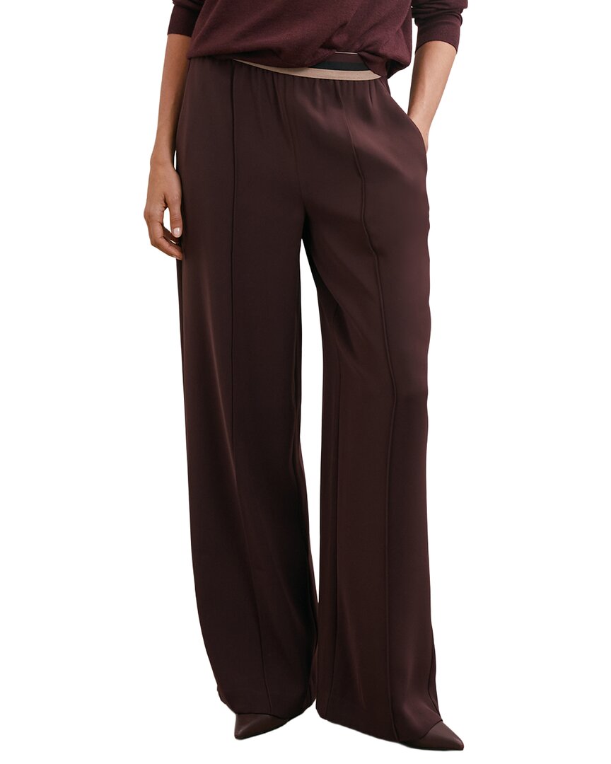 Reiss Sonnie Trouser In Brown