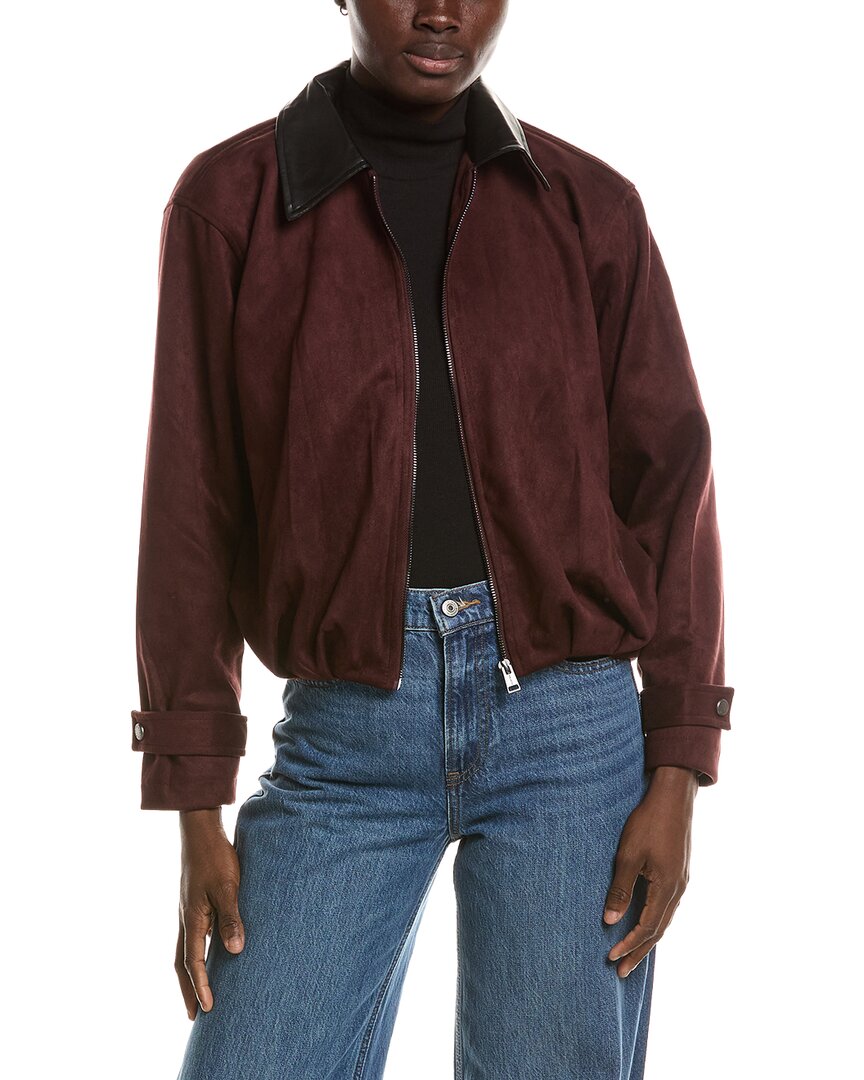 Hunter Harrington Zip Front Jacket In Brown