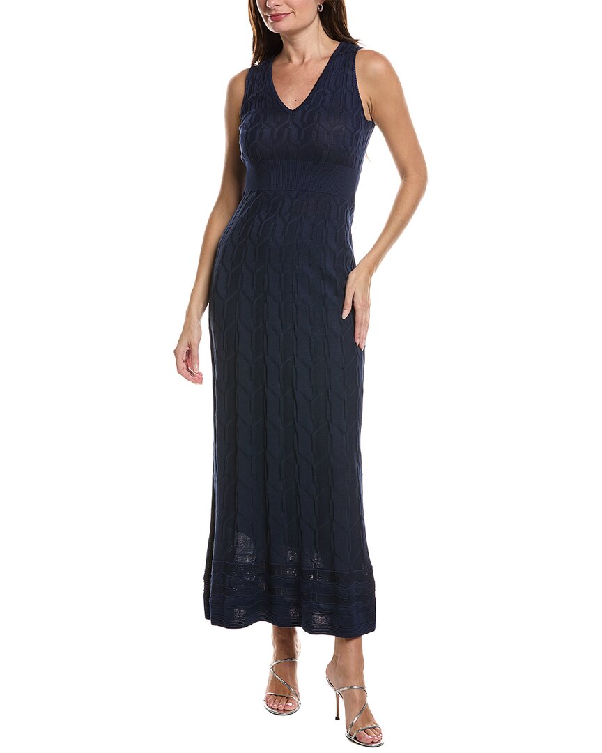 Missoni Maxi Dress In Navy