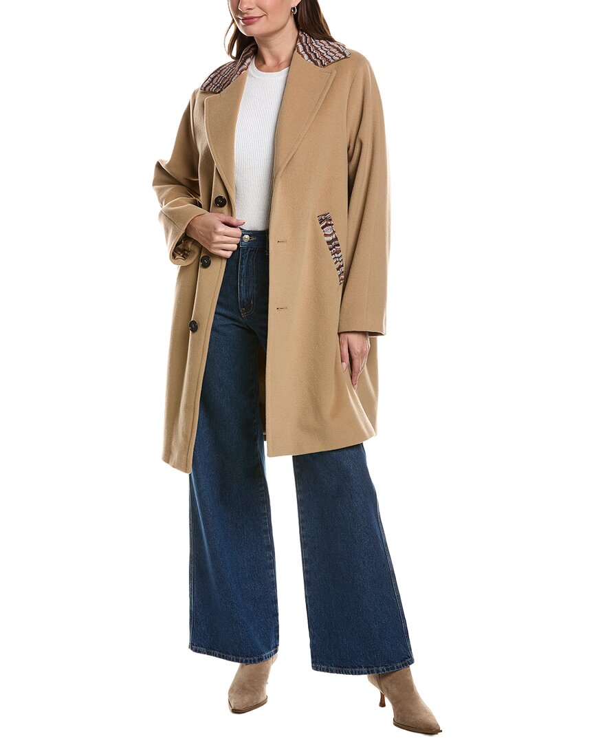 Missoni Wool-blend Coat In Grey