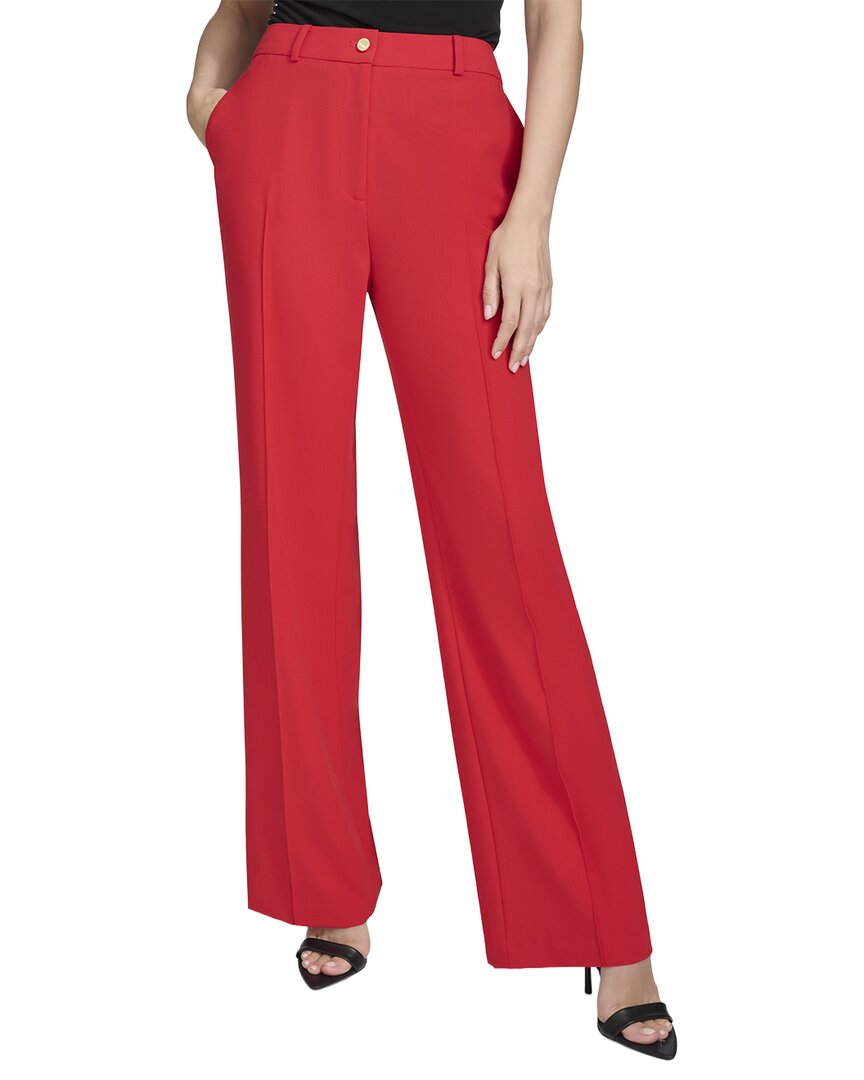 Halston Signature Trouser In Red