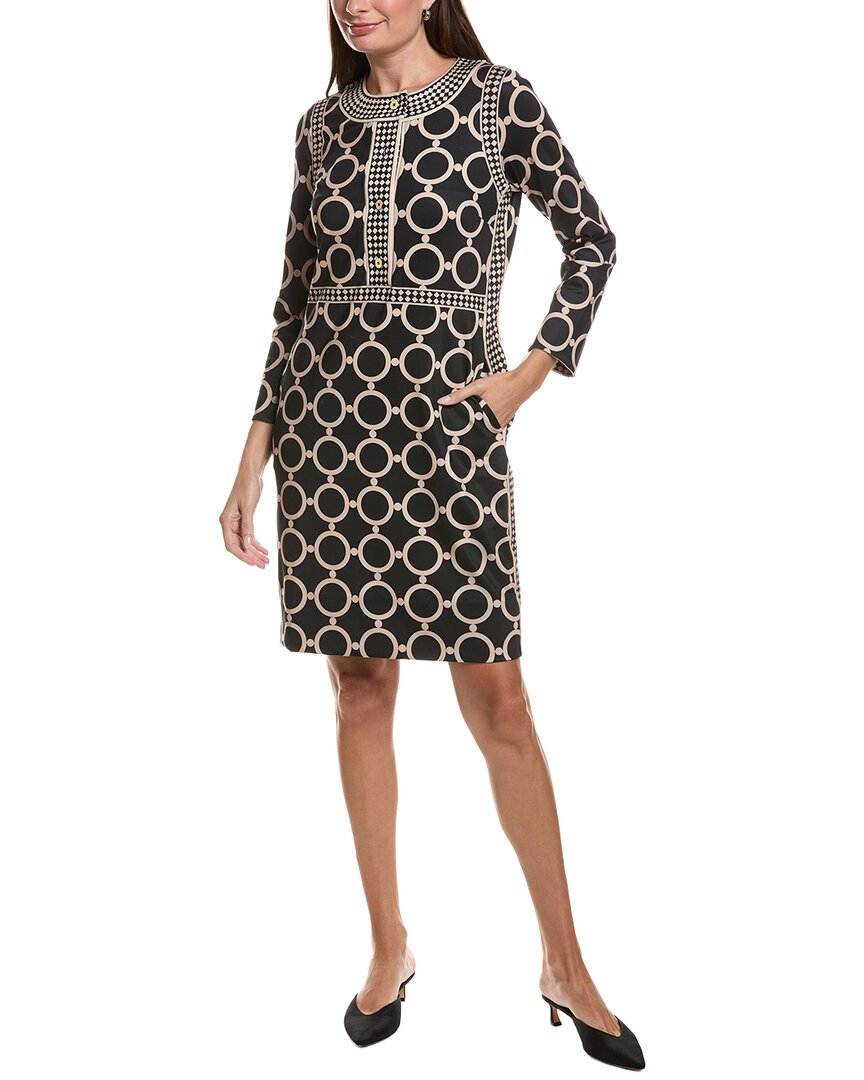 Gretchen Scott Trimmed Up Dress In Black