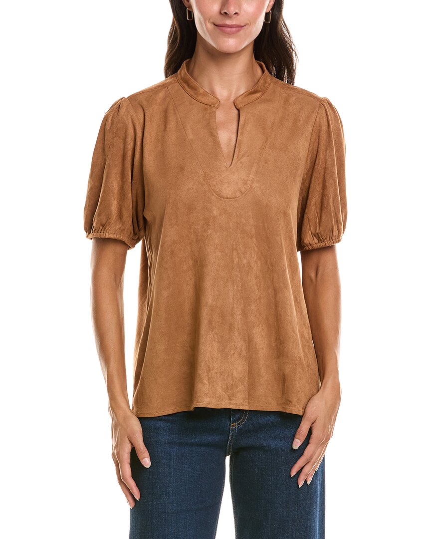 Duffield Lane Brooke Top In Brown