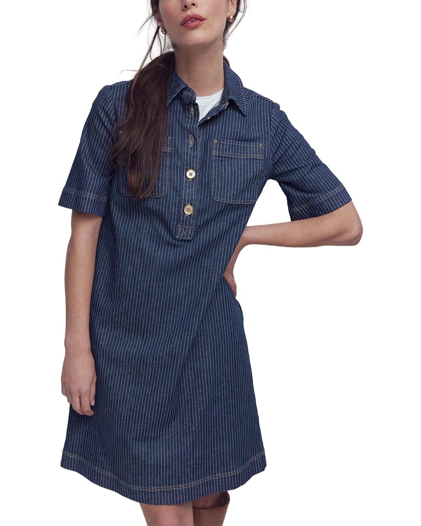Boden Zia Pocket Shift Dress In Blue