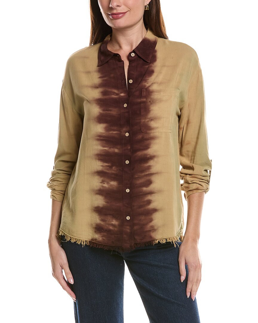 Xcvi Voile Babin Button Up Shirt In Brown