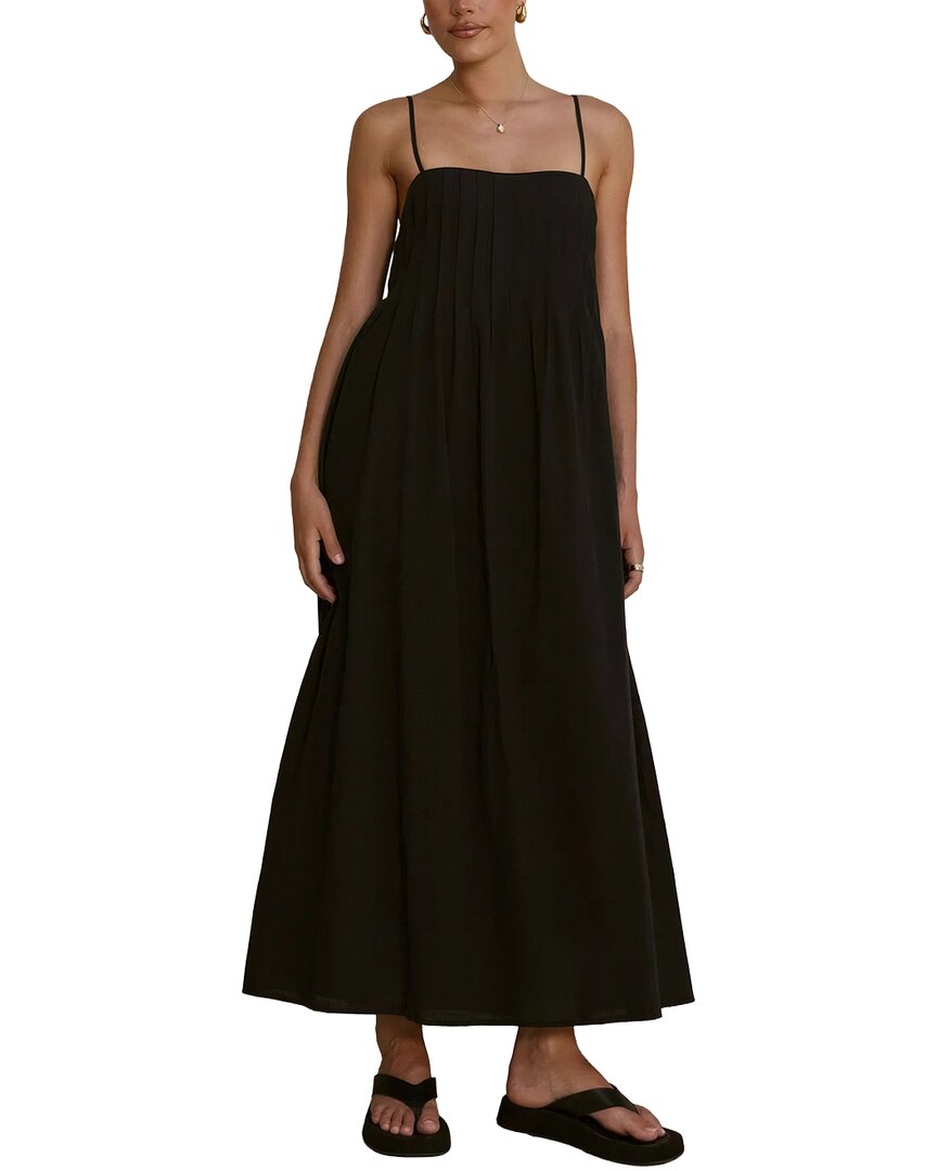 Camila Blanco Maxi Dress In Black