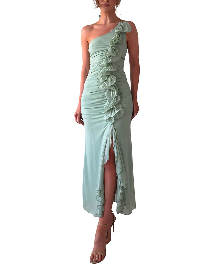 Camila Blanco Maxi Dress In Green