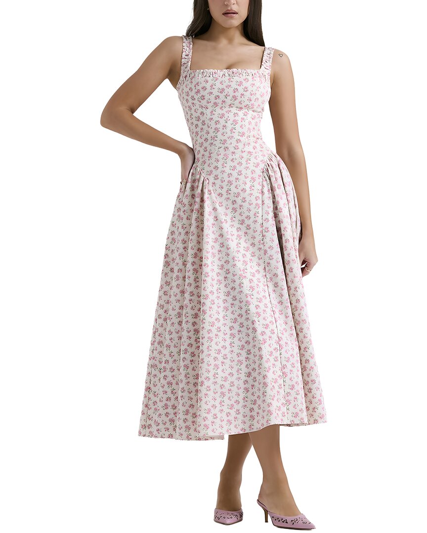 Camila Blanco Midi Dress In Pink