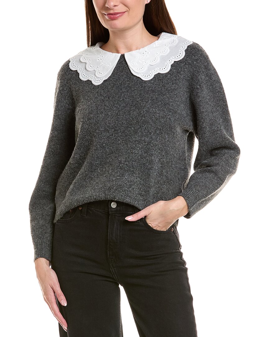 Anna Kay Madita Wool-blend Pullover In Gray