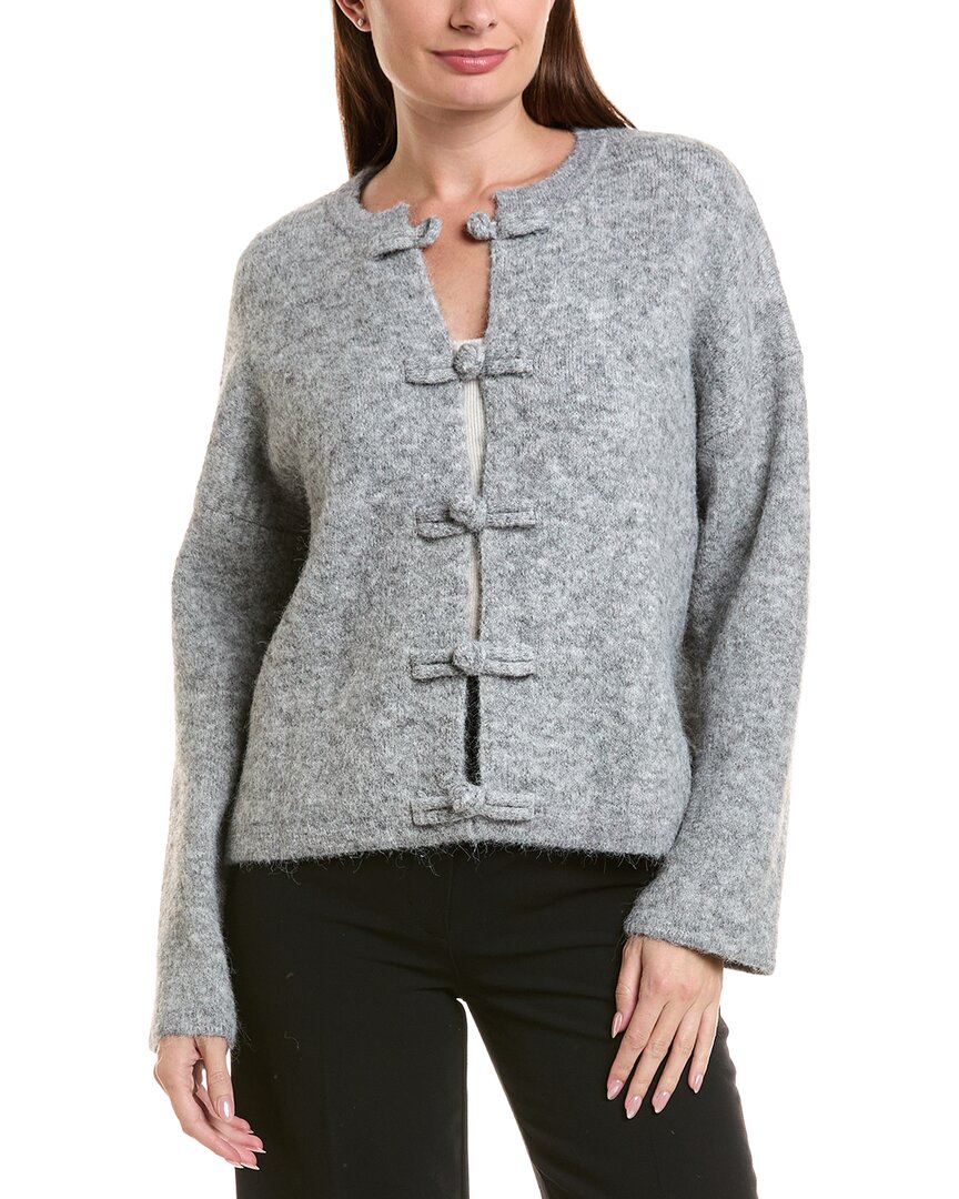 Anna Kay Jackie Wool-blend Cardigan In Gray
