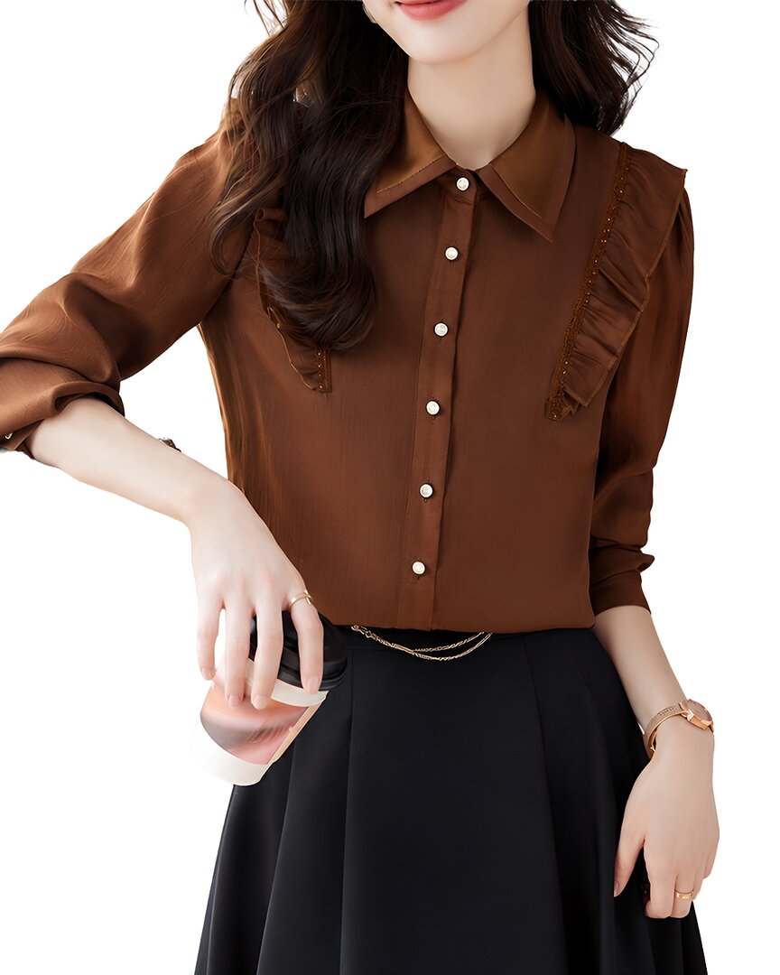 Vera Dolini Shirt In Brown