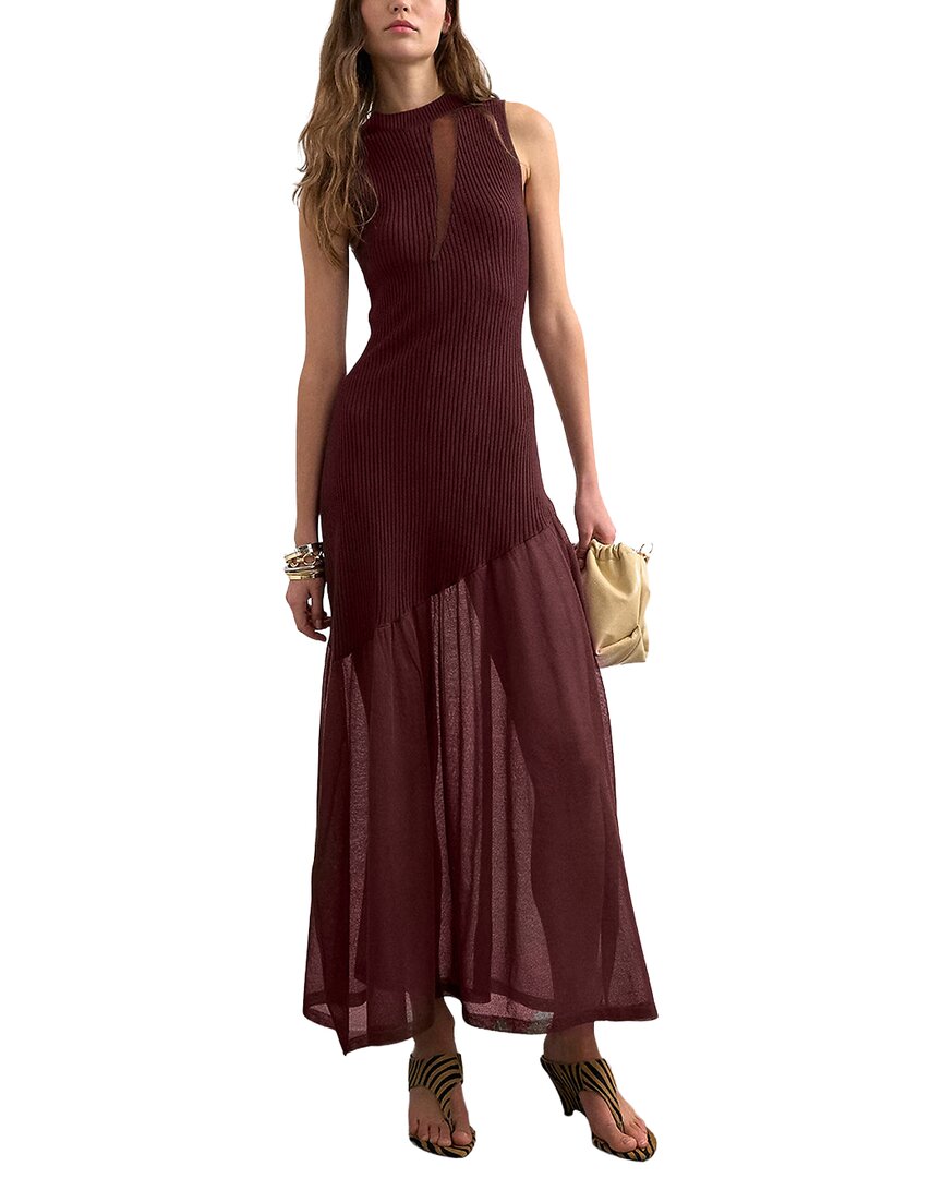 Teodora Maxi Dress In Burgundy
