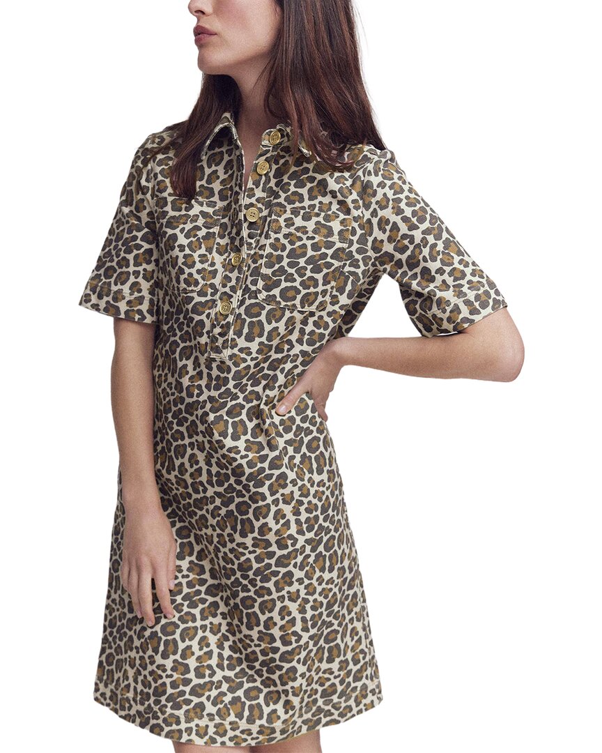 Boden Petite Zia Pocket Shift Dress In Animal Print