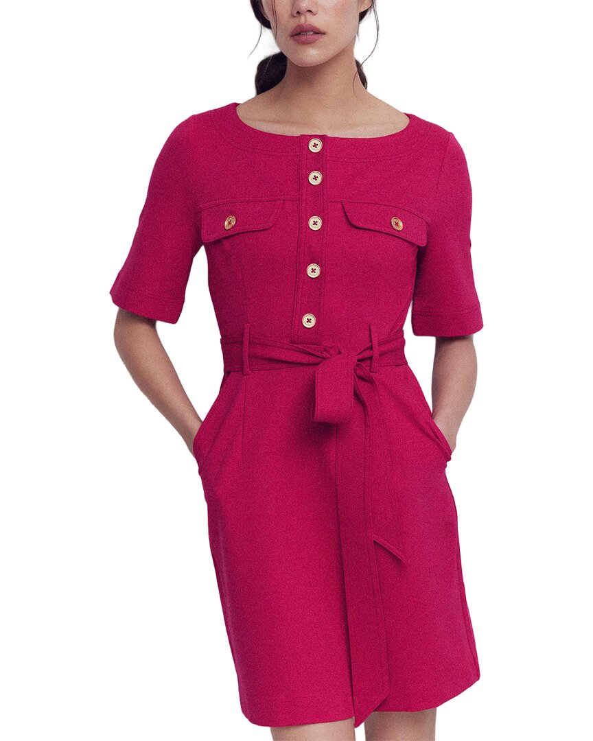 Boden Petite Bria Ponte Shift Dress In Pink
