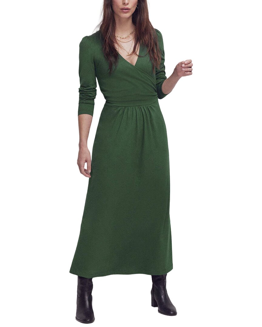 Boden Carla Jersey Wrap Dress In Green