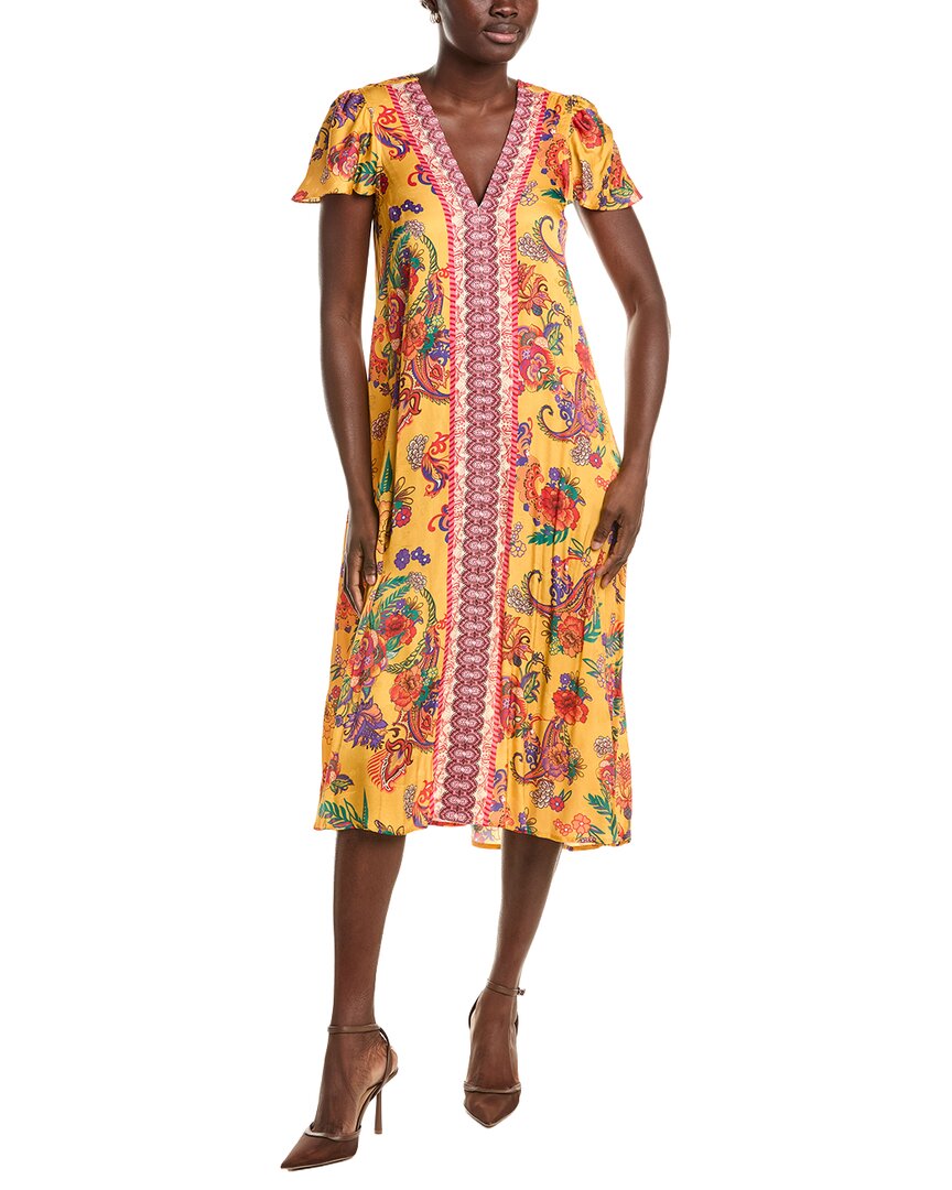 Johnny Was Eva Midi Dress In Lnn-linnea