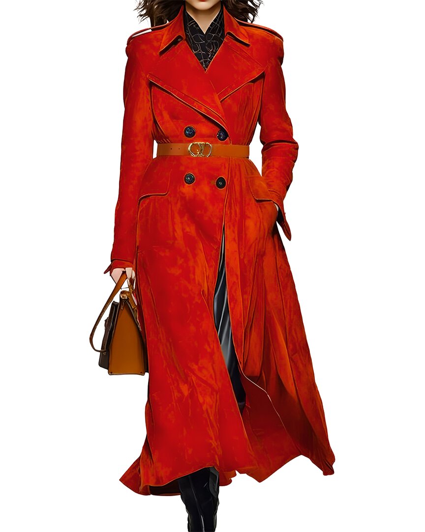 Vera Dolini Coat In Red
