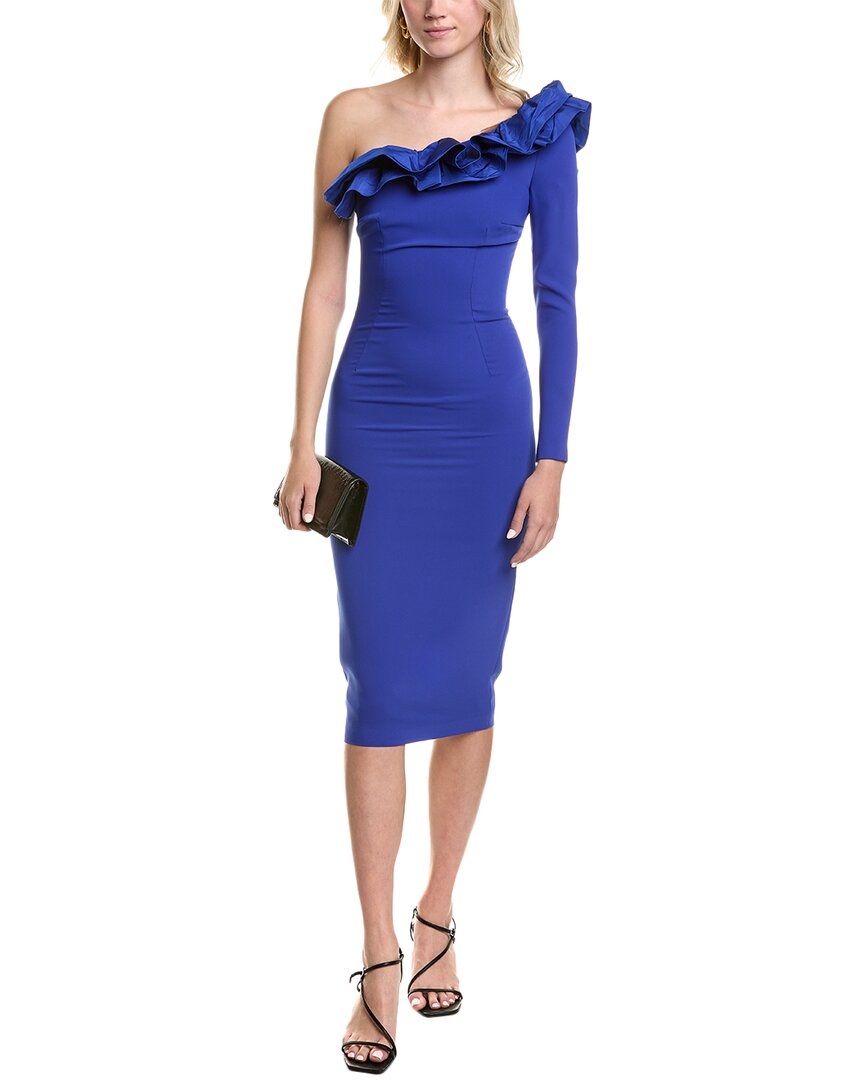 Carla Ruiz Midi Dress In Blue