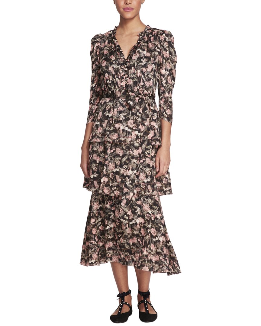 MARCHESA NOTTE MARCHESA NOTTE JUNIPER FLORAL DRESS