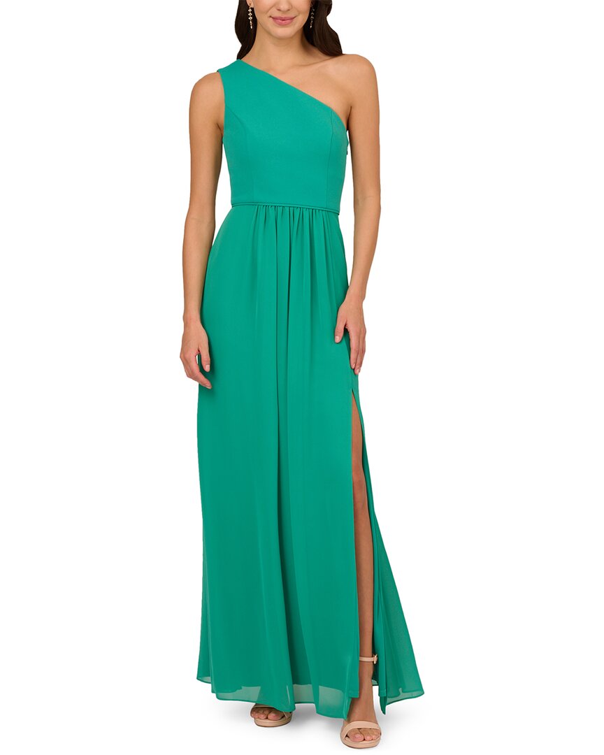 Shop Adrianna Papell One Shoulder Chiffon Gown