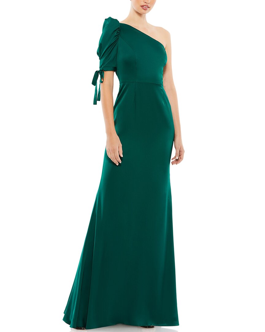 Mac Duggal One Shoulder Sequined Gown