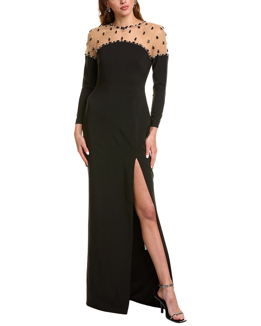 Shop Marchesa Notte Crepe Maxi Dress