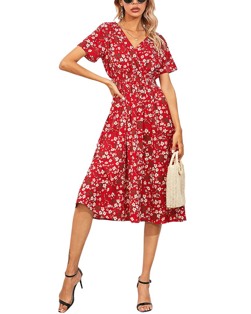 Vera Dolini Dress In Red