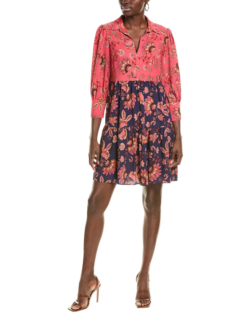 Shop Vince Camuto Pebble Crepe Mini Dress In Red
