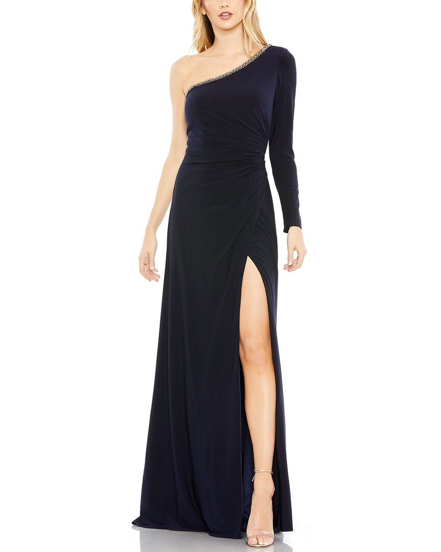 Mac Duggal Column Dress In Black