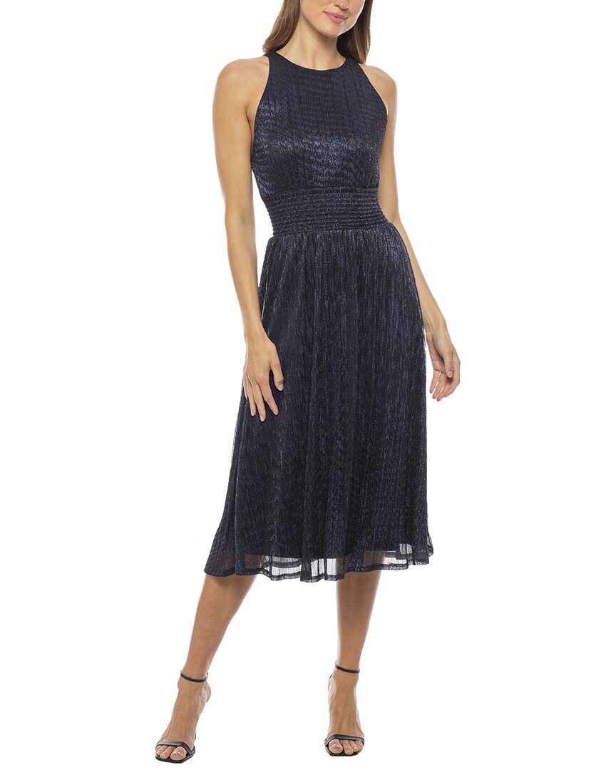 Marina Smocked Waist Dress In Blue