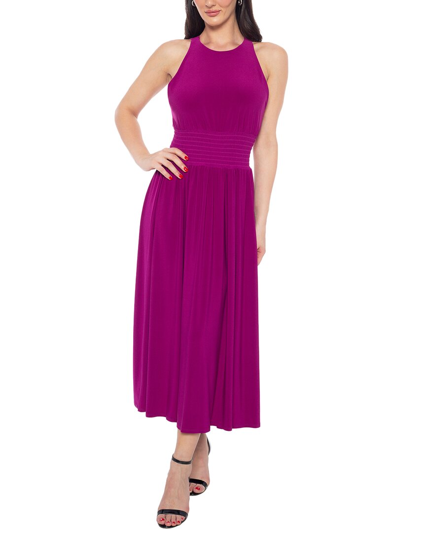 Marina Shirring Neck Dress