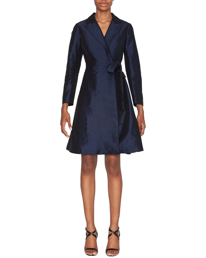 Focus By Shani Women's Dupioni Wrap A-line Dress