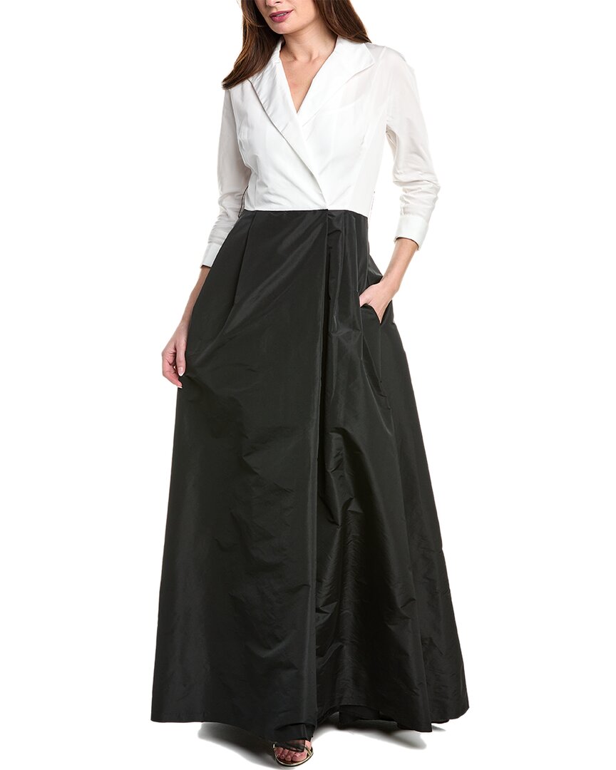 TERI JON BY RICKIE FREEMAN TERI JON BY RICKIE FREEMAN TAFFETA SHIRT GOWN