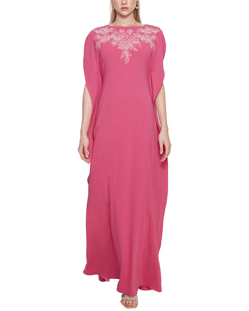 MARCHESA NOTTE MARCHESA NOTTE LIGHTWEIGHT CREPE KAFTAN GOWN