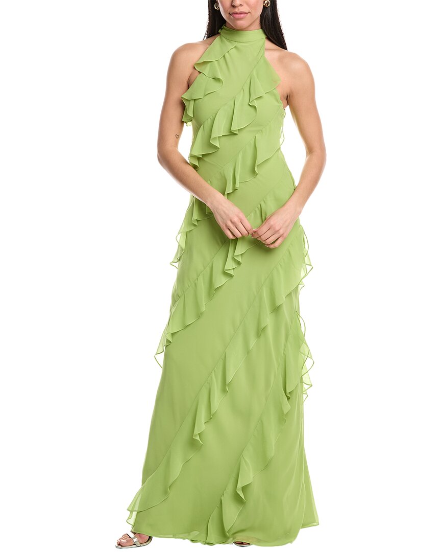 Mikael Aghal Maxi Dress In Green