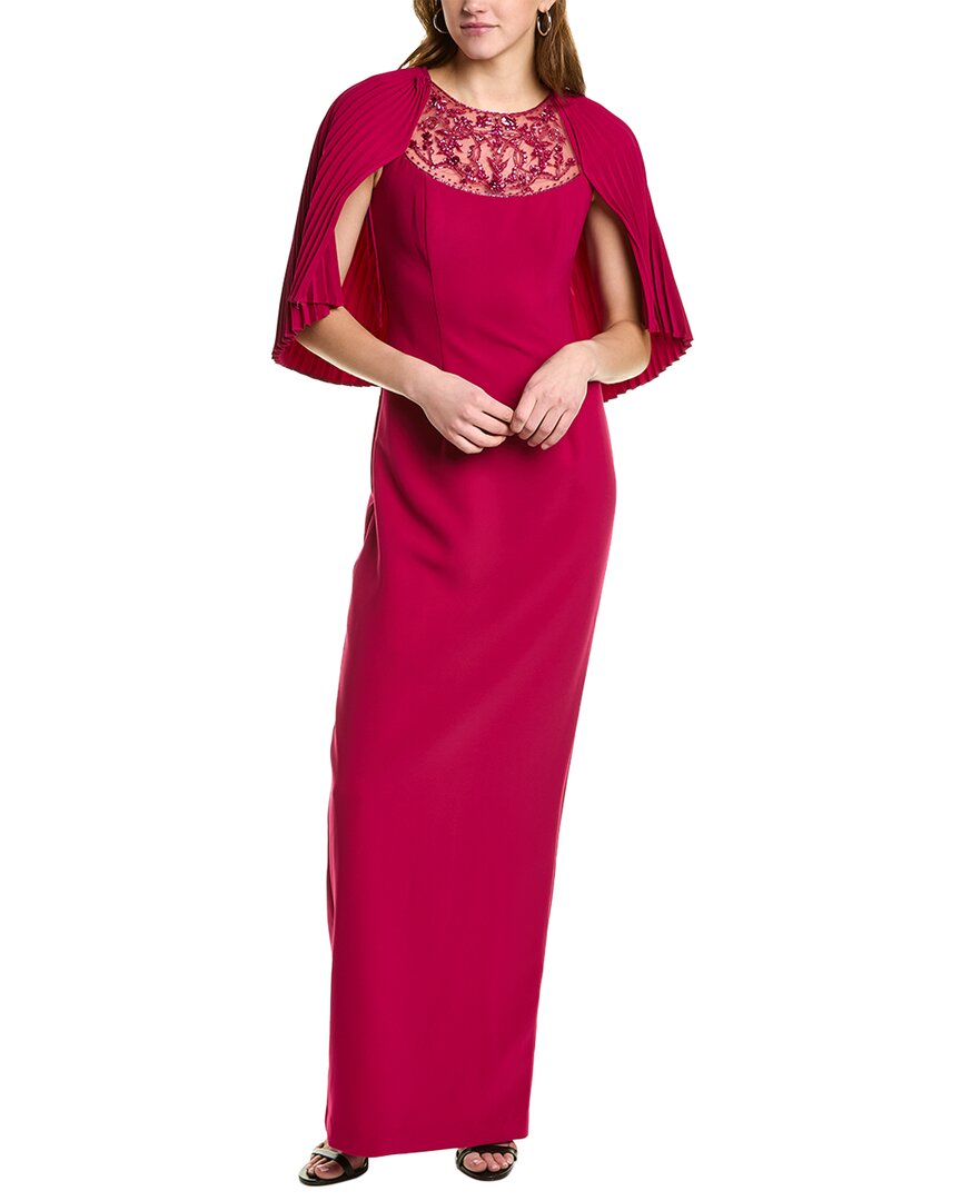 Shop Theia Esme Gown In Red