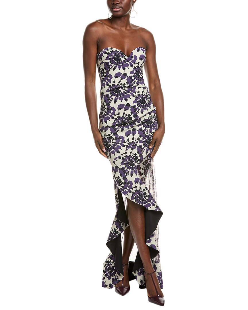 Shop Chiara Boni La Petite Robe Yoshiro Maxi Dress In Brown