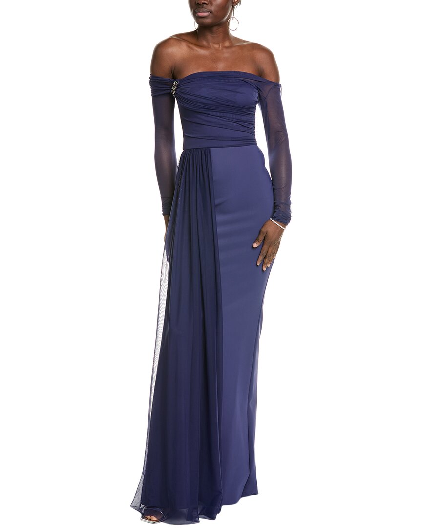 Chiara Boni La Petite Robe Anima Gown In Blue