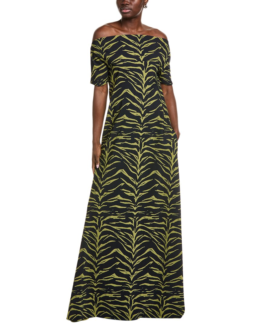 Shop Chiara Boni La Petite Robe Yasin Maxi Dress In Green