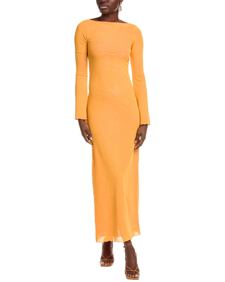 Chiara Boni La Petite Robe Paige Mesh Maxi Dress In Pink