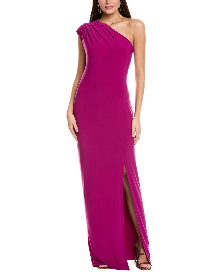 Rene Ruiz One-shoulder Stretch Column Gown