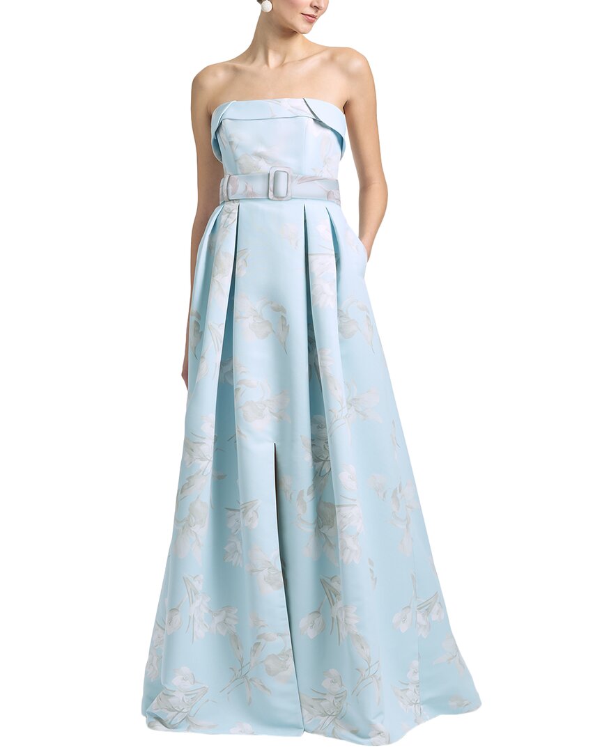 Sachin & Babi Brielle Floral Strapless Gown