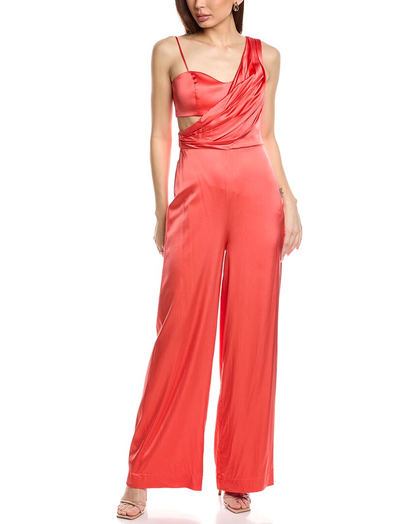 Amur Blynn Drape Jumpsuit In Orange