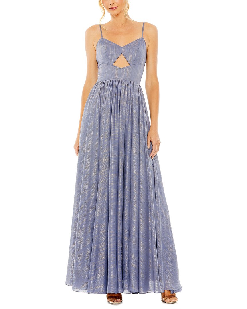 Mac Duggal Slim Strap Front Cutout Gown