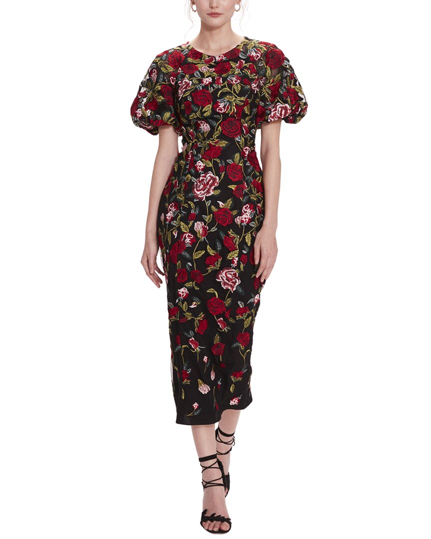 Shop Marchesa Notte Midi Dress